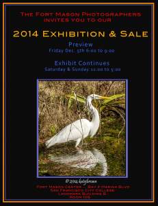 Fort Mason Photographers 2014 Exhibition and Sale  